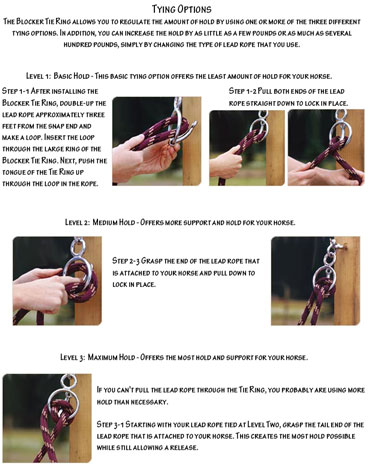 C-TY02 Blocker Tie Ring Horse Tie Ring Chrome Set Of 2