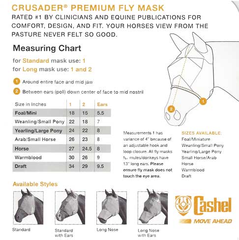 Best Discount Prince on Cashel Crusader Fly Mask - No Ears - Long Nose