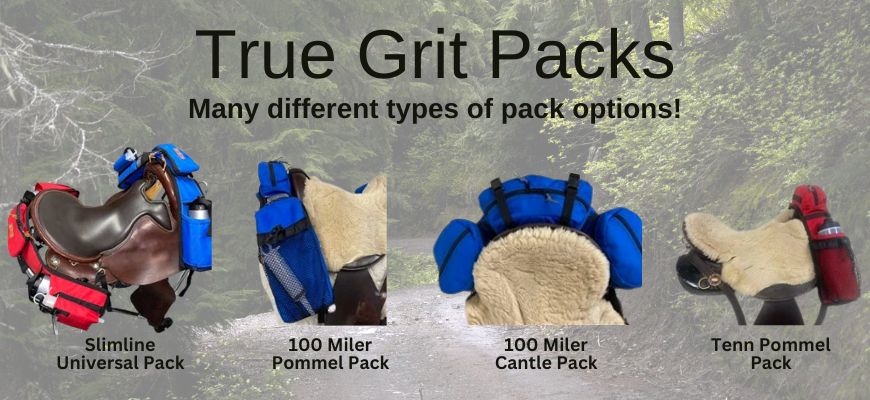 True Grit saddle packs for your saddle, with Free Shipping