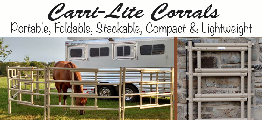 Carri-Lite Corrals in 3 different colors & 2 Sizes 6 Panel or 8 Panel. Free Shipping